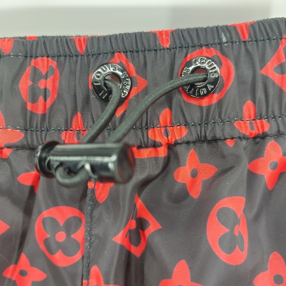 LOUIS VUITTON Red Monogram Jogging Pants In Technical Cotton - Picture 7 of 16